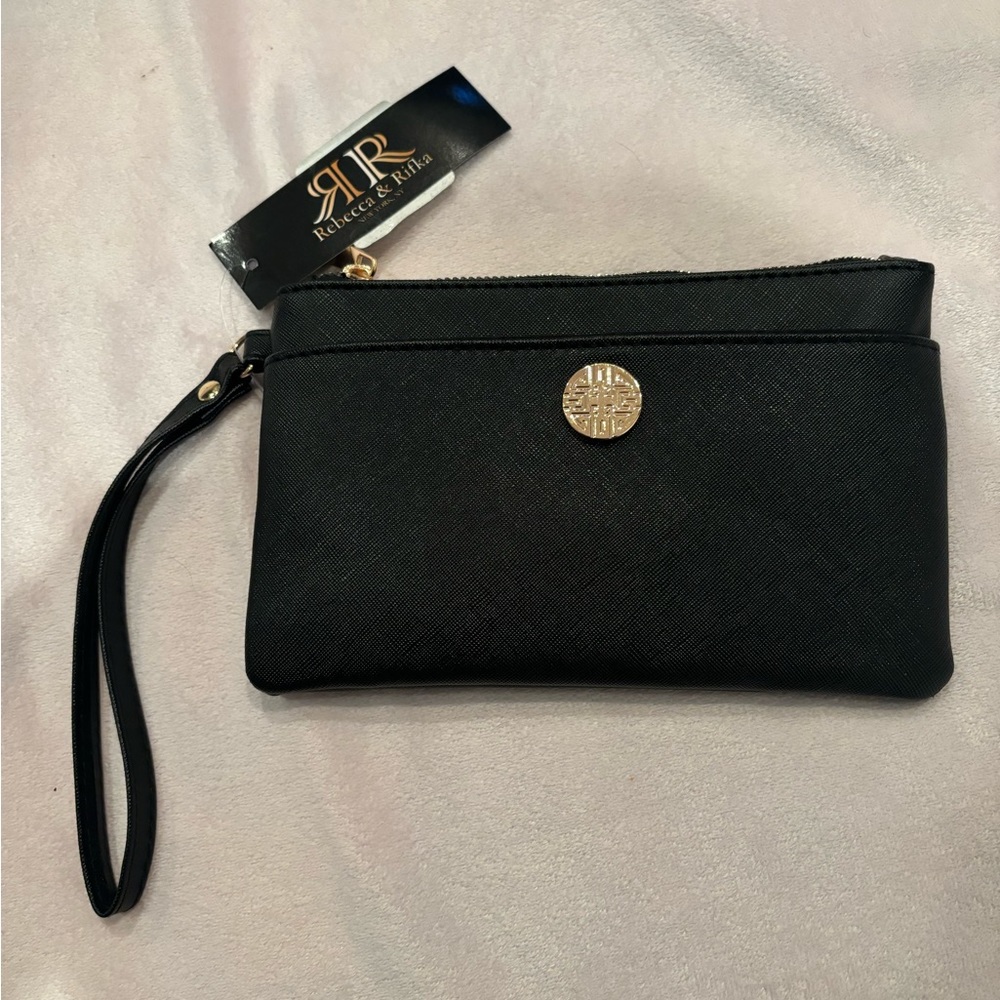 BRAND NEW Rebecca & Rifka Black Wristlet